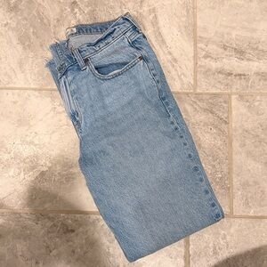 Abercrombie & Fitch Curve Love 90’s Straight Mid Rise Jeans